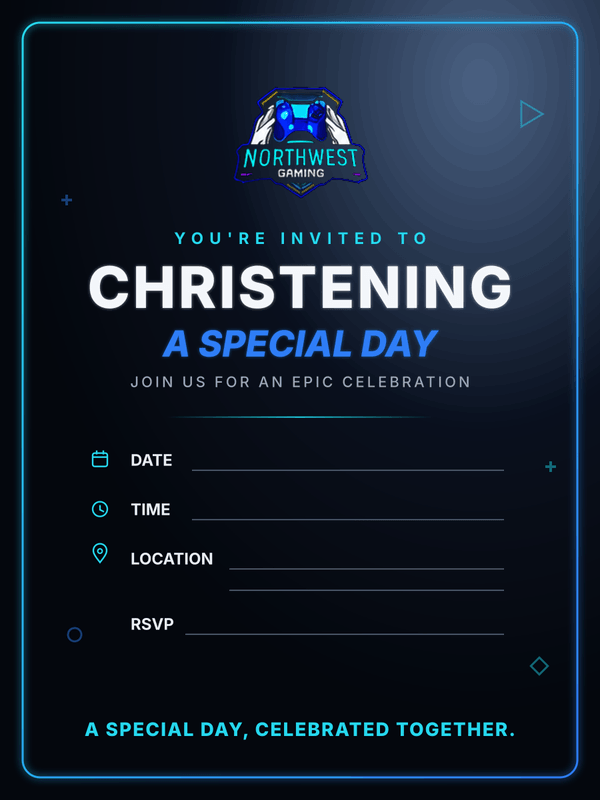 Christening invitation